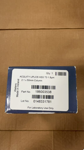 New Sealed - Waters 186003538 ACQUITY UPLC HSS T3 Column, 100Å, 1.8 µm, 2.1x50mm