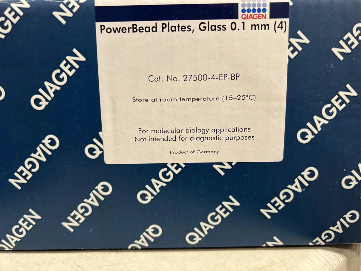 Qiagen powerbead plates glass 0.1 mm (4) Brand New In Box