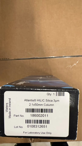 Sealed! Waters 186002011 Atlantis Silica HILIC Column, 3 µm, 2.1 mm X 50 mm