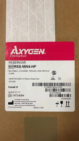 Axygen RES-MW4-HP Multiple Well Reagent Reservoir with 4-Channel Trough