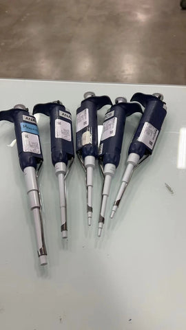 5x Rainin Pipet-Lite LTS Single Pipette Set | L1000, L200, L20, L10, L2 uL