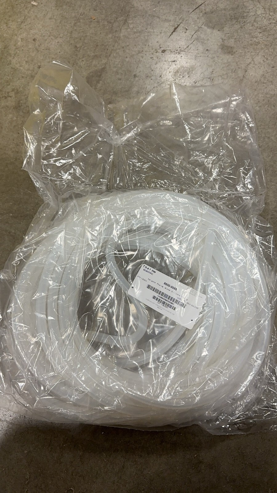 Thermo Nalgene 8600-0080 Pharma-Grade Platinum-Cured Silicone Tubing, 1/4"x1/2"