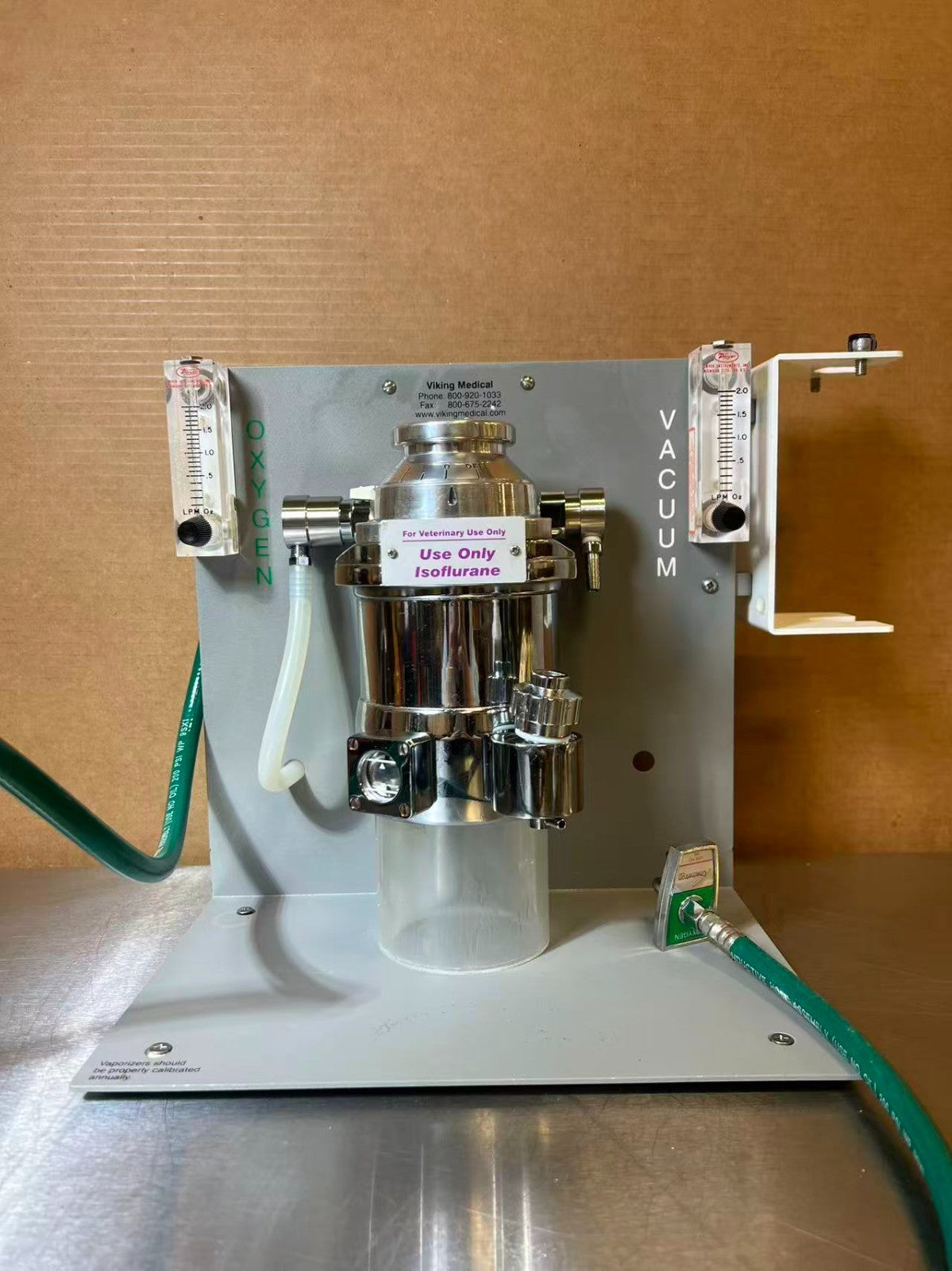 VetEquip TableTop Funnel-Fill Isoflurane Vaporizer Anesthesia System