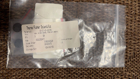 Thermo Scientific 00107-01-00035, SEAL, ROTOR, VESPEL, 7739 EXT GROVE, QTY: 5