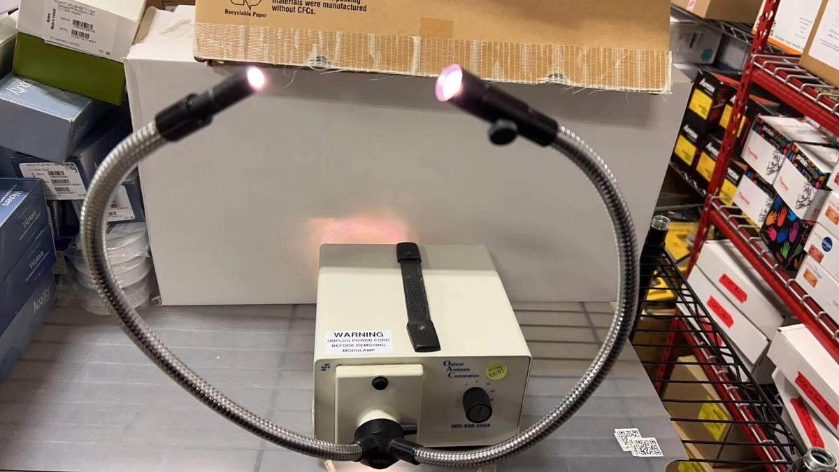 FOSTEC A20500 ACE Fiber Optic Light Source Illuminator with Double Gooseneck