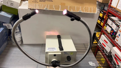 FOSTEC A20500 ACE Fiber Optic Light Source Illuminator with Double Gooseneck