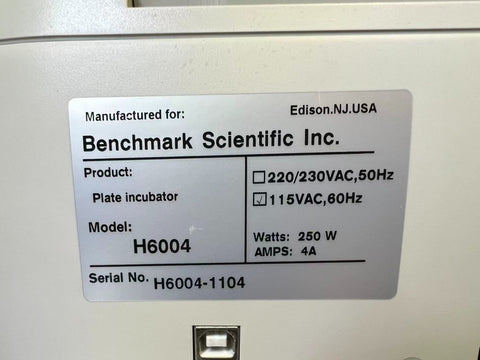 BENCHMARK SCIENTIFIC INCU-MIXER MP HEATED MICROPLATE VORTEXER 4 POSITION H6004