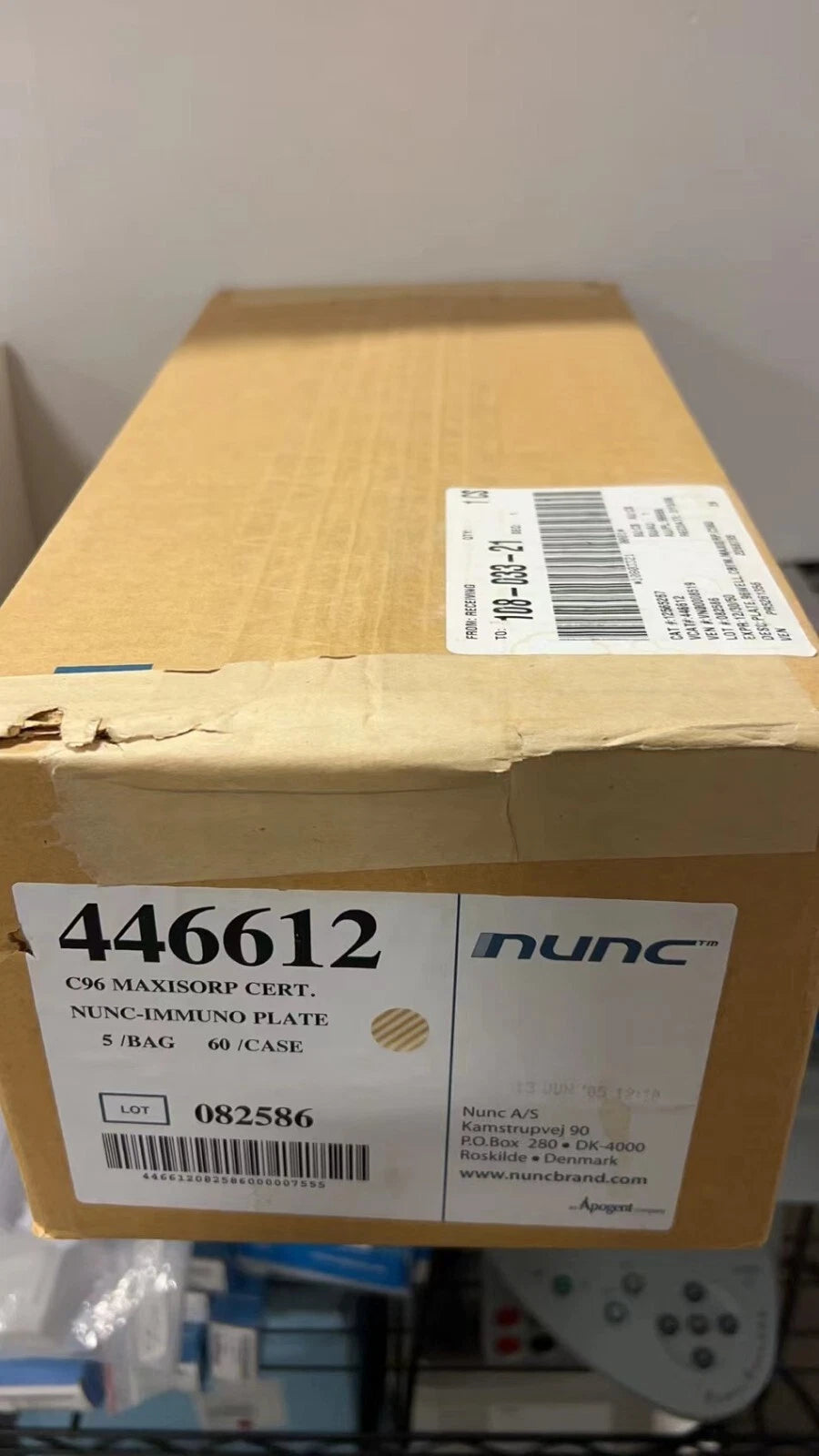Nunc 446612 C96 MAXISORP C-Shaped Immuno 96-Well Plates, 60/CASE