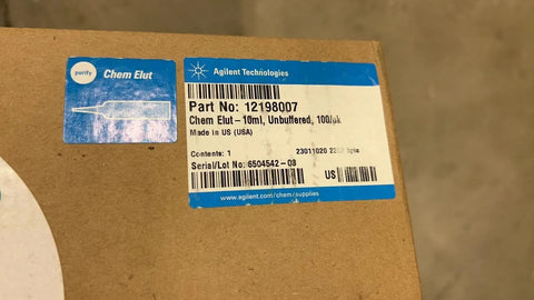 Agilent 12198007 Chem Elut Cartridges, Unbuffered, 10 Ml, only 67 left