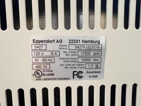 Eppendorf 5430 Micro-Centrifuge w/ FA-45-30-11 Rotor FULLY TESTED