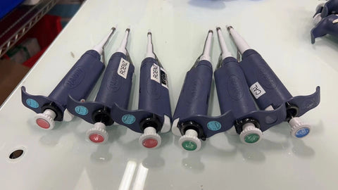 6x Rainin Pipet-Lite LTS Single Pipette Set L1000, L200, L100, L20, L10, L2 ul