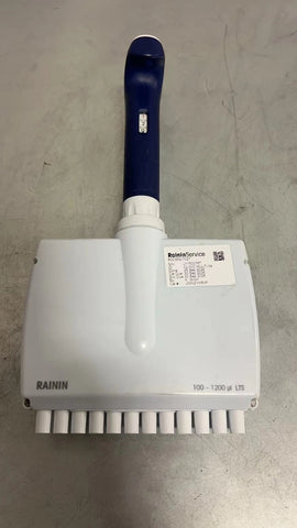 Rainin L-1200 Pipet-Lite XLS 12 Channel 100-1200ul LTS Calibrated 2024