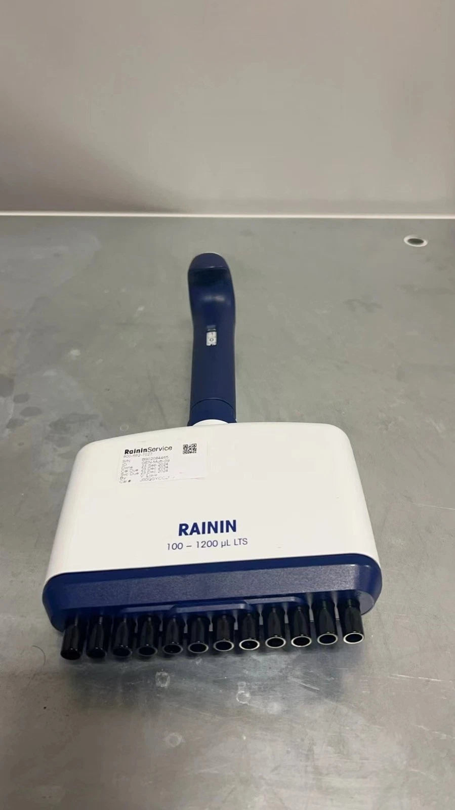 RAININ PIPET-LITE L-1200 XLS 100-1200ul LTS MULTI 12 Channel with WARRANTY