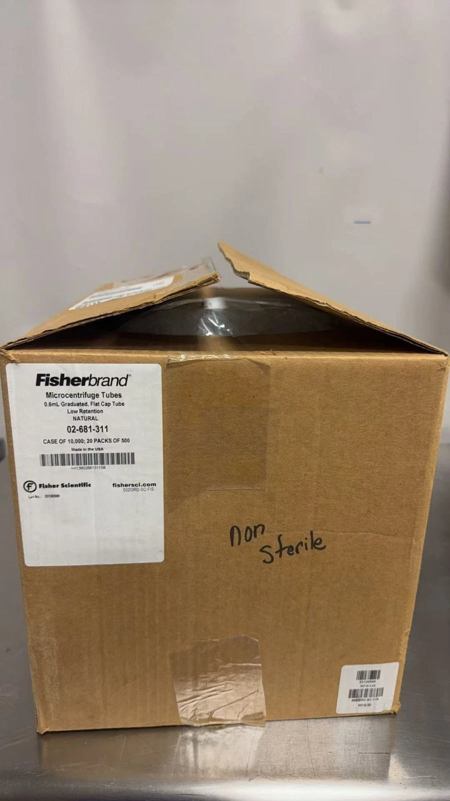 (10000) Fisherbrand 0.6 0mL Microcentrifuge Tubes 02-681-311