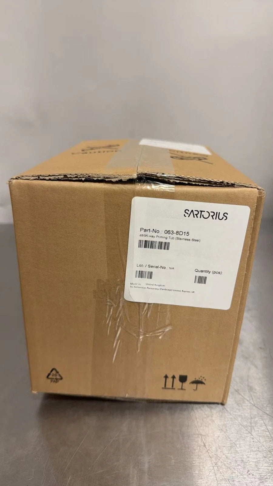 Sartorius 063-8D15 48/96-way priming Tub stainless stell