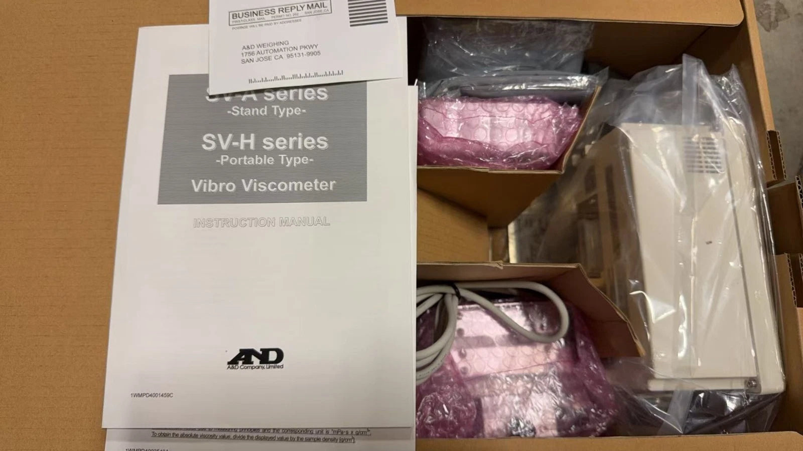 A&D Weighing SV-1A Viscometer, 0.8cP - 1000 cP