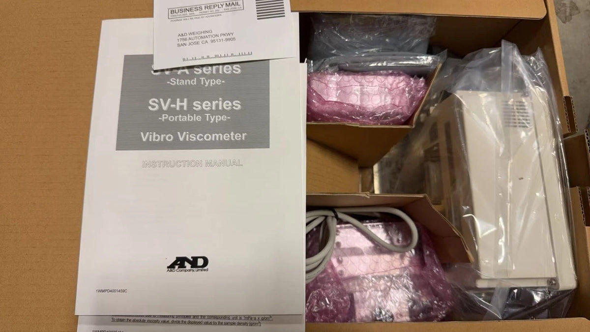 A&D Weighing SV-1A Viscometer, 0.8cP - 1000 cP