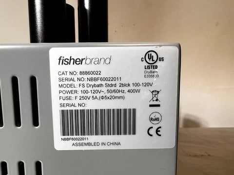Fisherbrand 88860022 Isotemp Digital Dry Bath Block Heater w/ 3 Blocks
