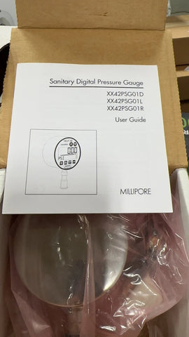 Millipore XX42PSG01L Digital Pressure Gauge, 5.5 Bar, 3/4 in. left TC connection