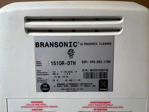 Branson 1510R-DTH Ultrasonic Cleaner Digital Timer Heat