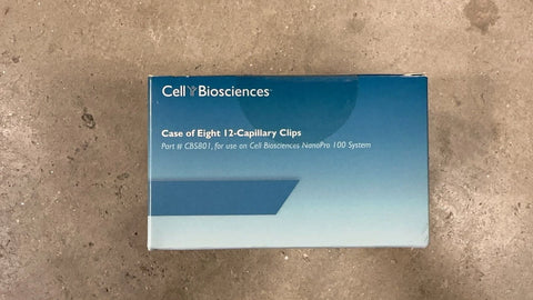 Cell biosciences CBS801 Case of Eight 12-capillary clips for nanopro 100 system