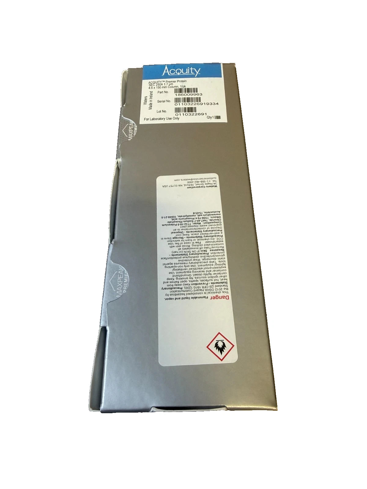 New WATERS 186009963 ACQUITY Premier Protein SEC Column 250A 1.7 um 4.6 x 150mm