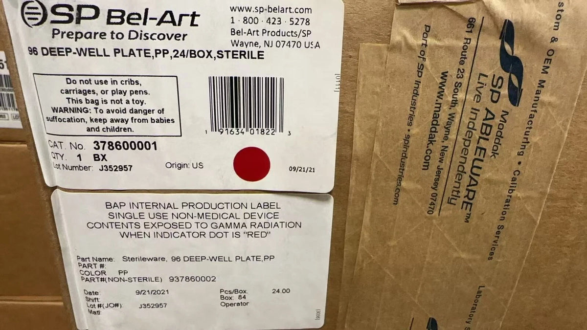 BEL-ART SP Scienceware 96 Deep-Well Plates Polypropylene 378600001 (24/cs)