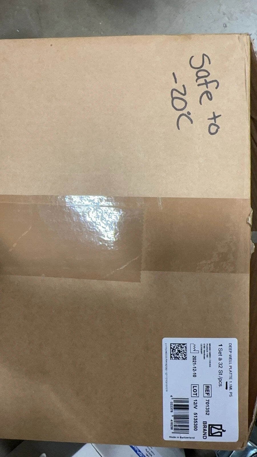 Brandtech, 701352, Deep well plate, 96 well, PS, 1.1mL, open box, 28 pcs