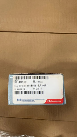 New! Phenomenex 00B-4387-B0 Synergy 2.5 µm Hydro-RP 100 Å, LC Column 50 x 2 mm