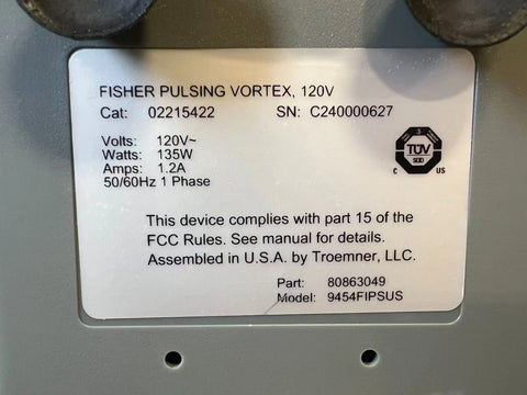Fisherbrand 02-215-422 Pulsing Vortex Mixer