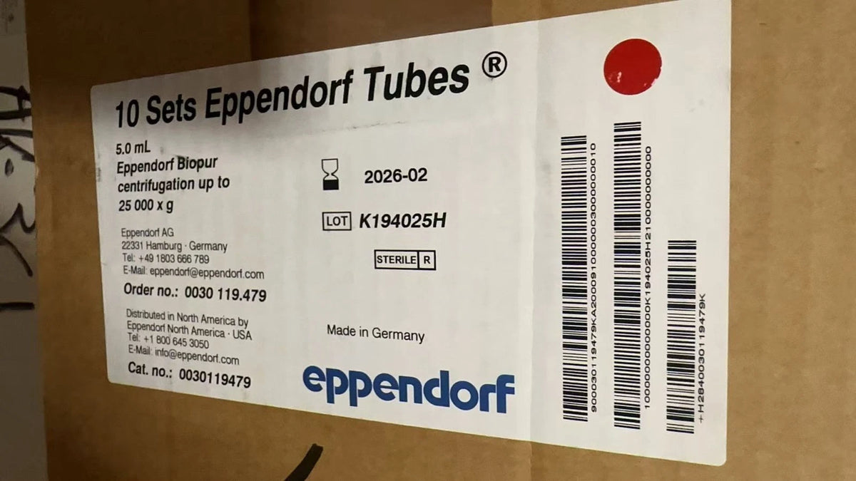 NEW! 10 sets Eppendorf 0030119479 5mL Snap Cap Micro Tubes; QTY 500