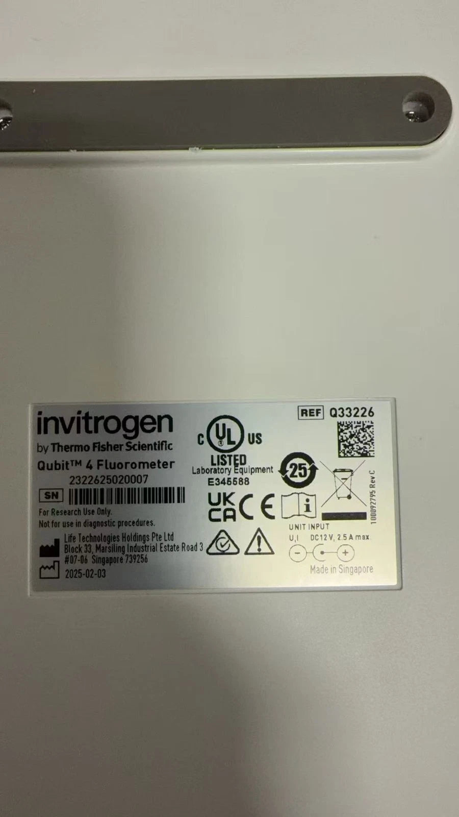 2025 Thermo Invitrogen Qubit 4 DNA RNA Oligo Ion Protein Fluorometer w/warranty