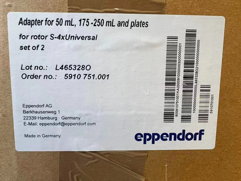 Eppendorf 5910751001 Adapter for 50ml, 175-250ml for S-4x Universal Large Rotor