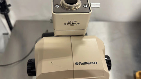 Olympus SZ11 Stereo Microscope w/ SZX-ILLK100 Base & Nanodyne T2P1