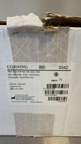 Corning 3342 Clear Polypropylene 384-Well Deep-Well Plates, 240 μL
