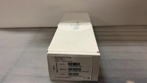 Waters 186005779 nanoACQUIT UPLC HSS T3 Column, 1.8 um, 100 um x 100 mm, new